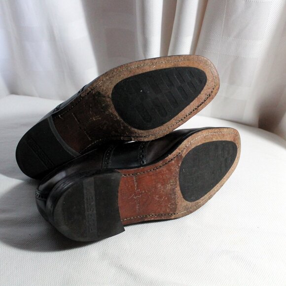 Florsheim Saddle Oxfords, Plain Toe, Raisin / Black, 10.5D - Picture 9 of 11